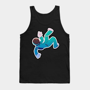 Astronaut Floating Through Space Tank Top